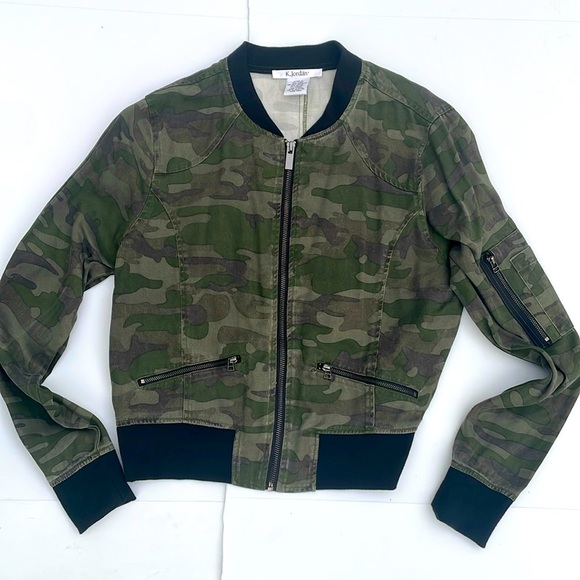 K. Jordan Women’s Camo Camouflage Lightweight Jacket Size Small - Picture 3 of 8